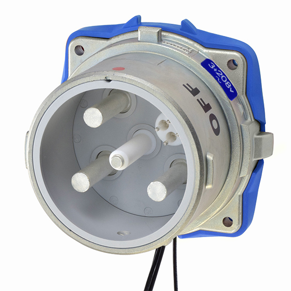 39-28233-K16-174-4X - DR250 INLET METAL SIZE 6 TYPE 4X 3P+G 250A 208 VAC 60 Hz +4 AUX TYPE 4X WATERTIGHTNESS